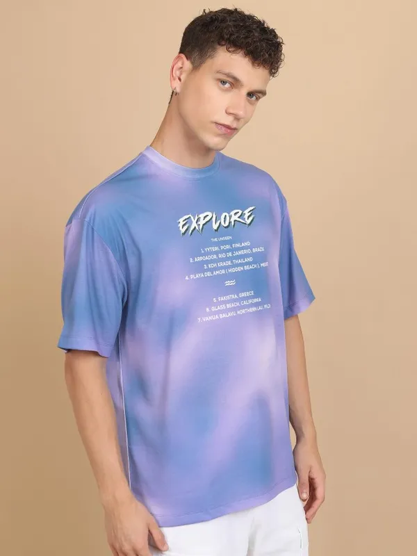 Unisex Printed Oversized Fit T-Shirt