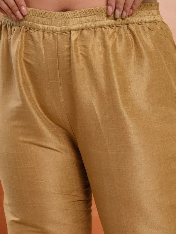 Vishudh Women Teal Printed Kurta With Trouser