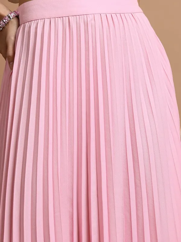  Tokyo Talkies Women Pink Maxi Skirts