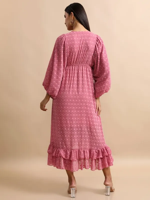 Printed Wrap Dress