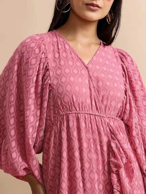 Printed Wrap Dress