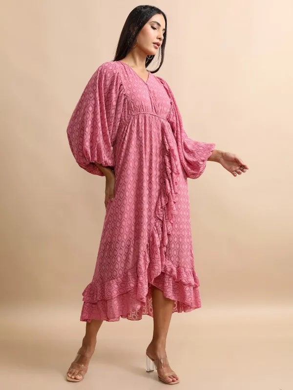 Printed Wrap Dress