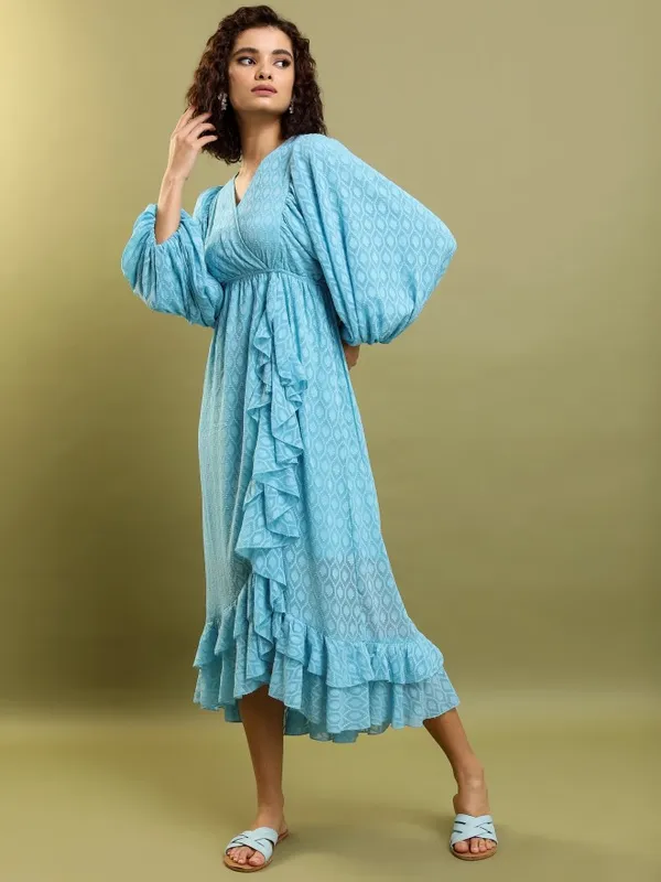 Printed Wrap Dress