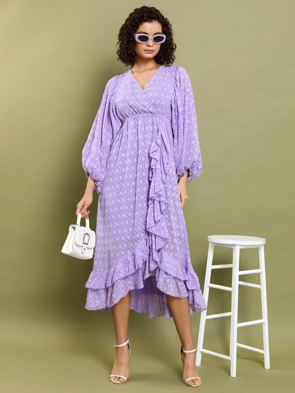 Printed Wrap Dress