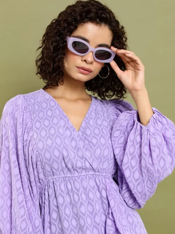 Printed Wrap Dress