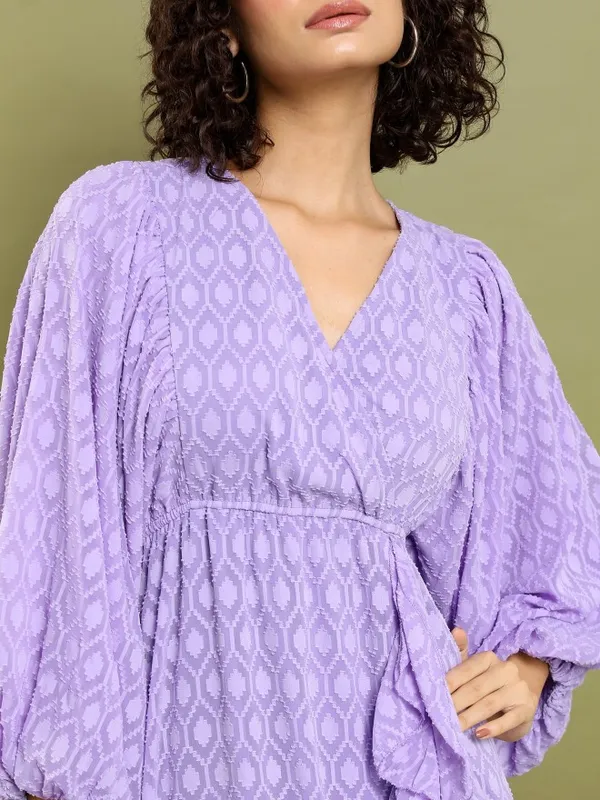 Printed Wrap Dress
