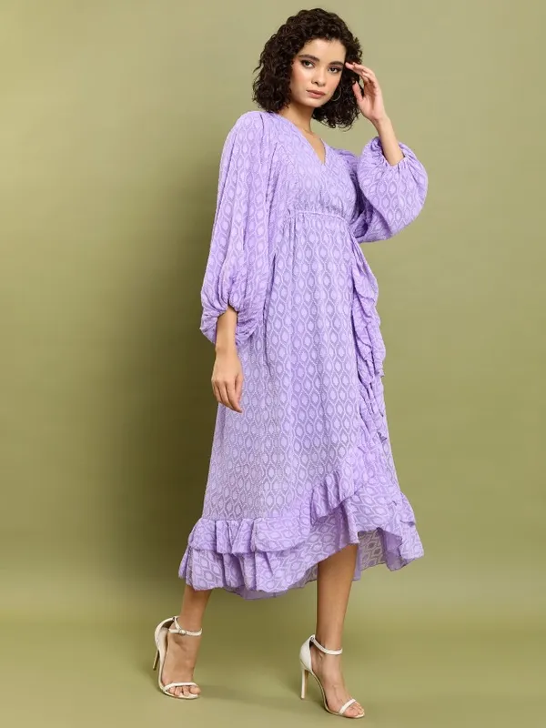 Printed Wrap Dress