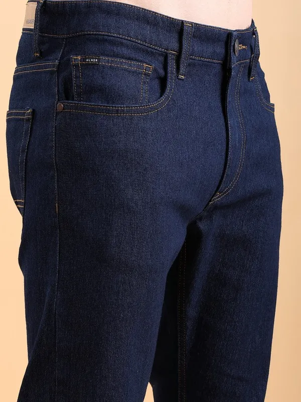  Highlander Men Blue Tapered Fit Clean Look Jeans