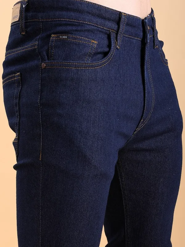  Highlander Men Blue Skinny Fit Clean Look Jeans