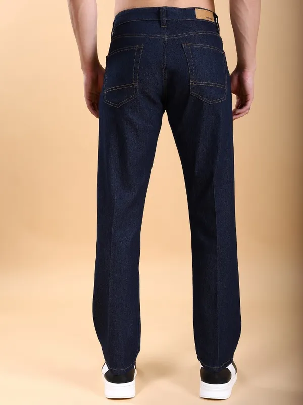  Highlander Men Blue Straight Fit Clean Look Jeans