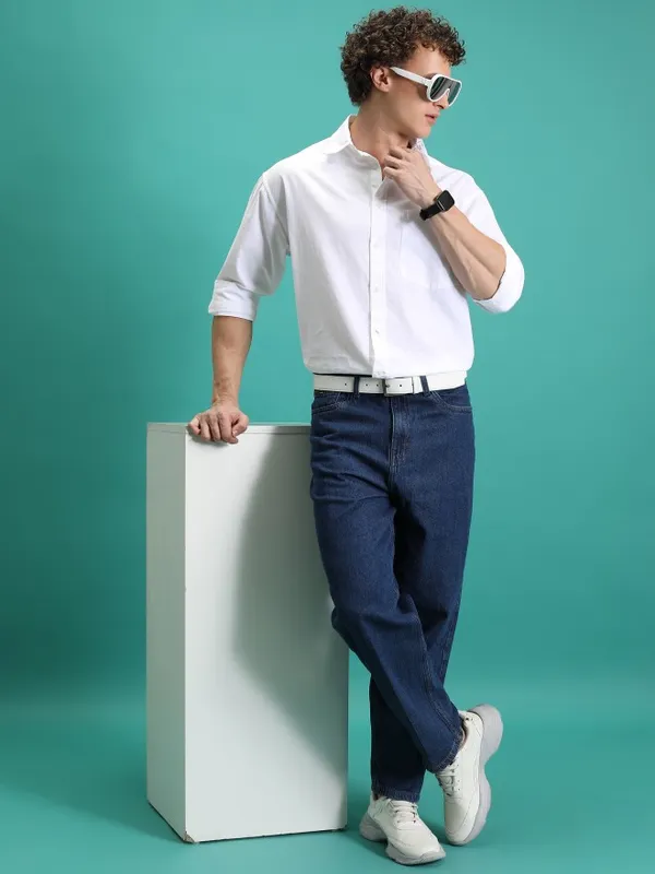  Highlander Men Blue Relaxed Fit Clean Look Jeans