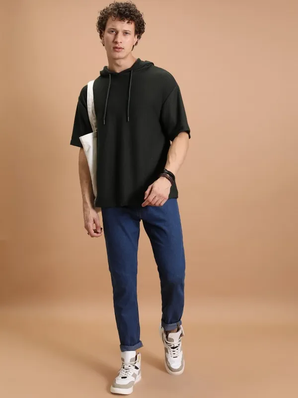  Highlander Men Blue Tapered Fit Clean Look Jeans