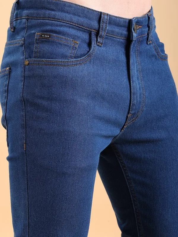  Highlander Men Blue Skinny Fit Clean Look Jeans
