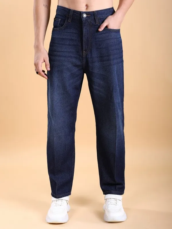  Highlander Men Blue Relaxed Fit Clean Look Jeans