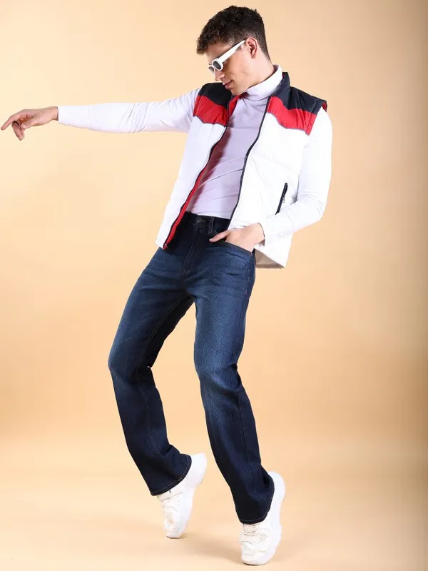  Highlander Men Blue Straight Fit Clean Look Jeans