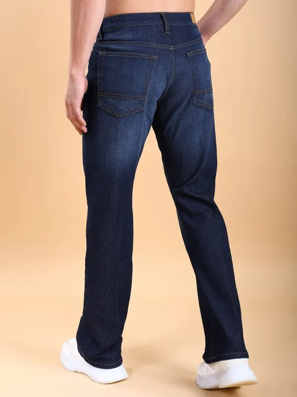  Highlander Men Blue Straight Fit Clean Look Jeans