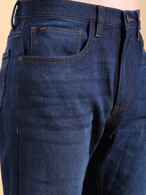  Highlander Men Blue Straight Fit Clean Look Jeans