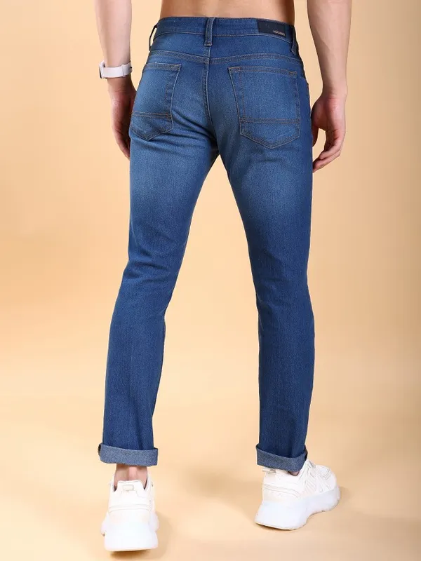Highlander Men Blue Tapered Fit Stretchable Jeans