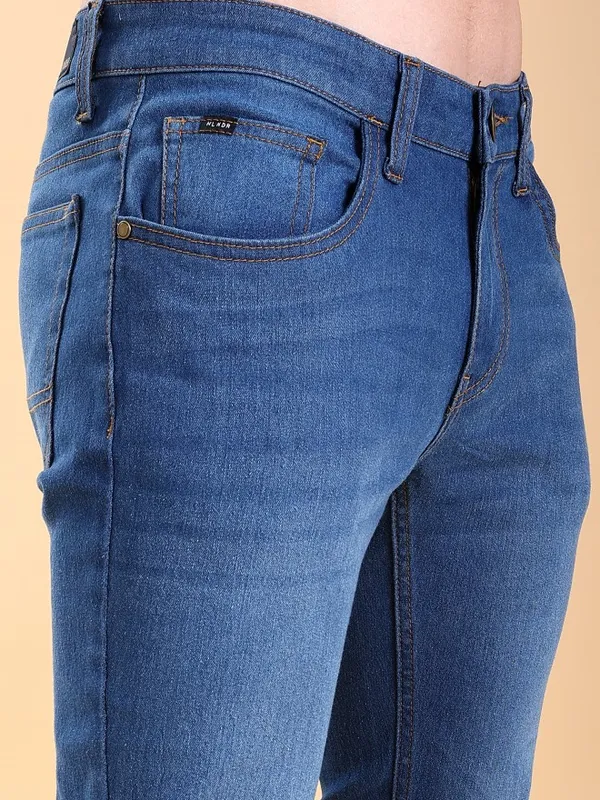 Highlander Men Blue Tapered Fit Stretchable Jeans