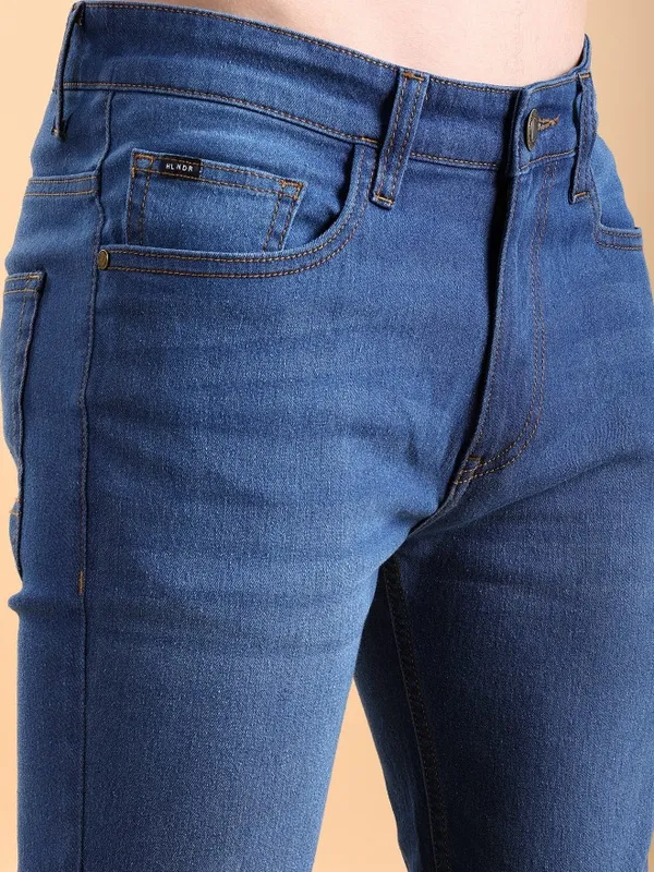  Highlander Men Blue Skinny Fit Clean Look Jeans
