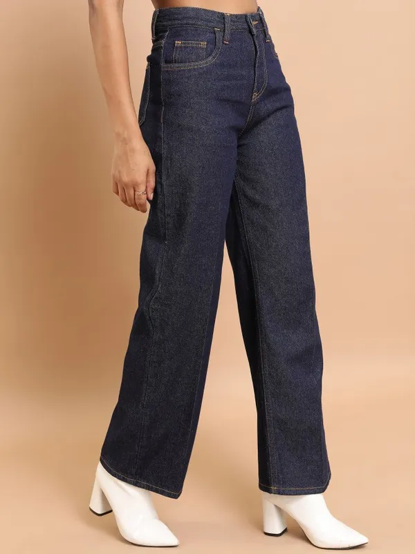 Tokyo Talkies Women Blue Flared Jeans