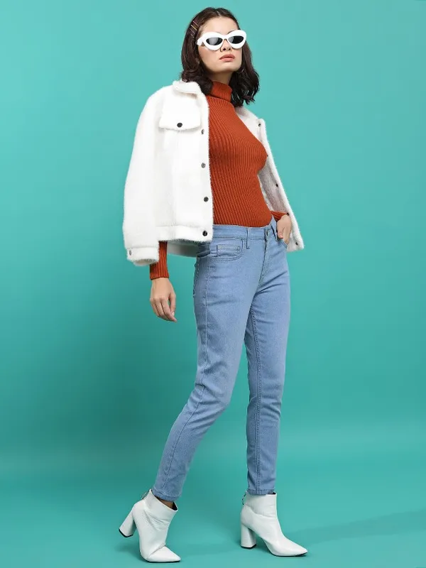 Tokyo Talkies Women Blue Skinny Fit Stretchable Jeans