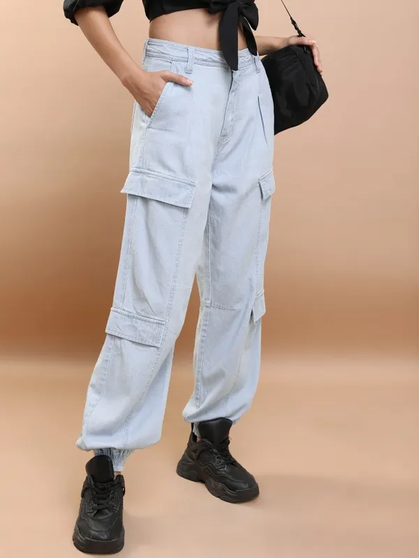  Tokyo Talkies Women Blue Relaxed Fit Clean Look Jeans