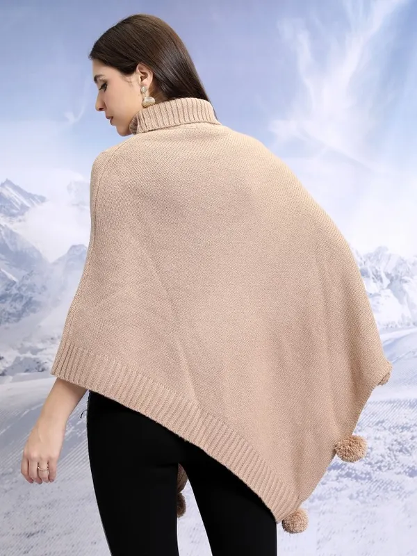  Tokyo Talkies Women Brown Turtle Neck Sweaters