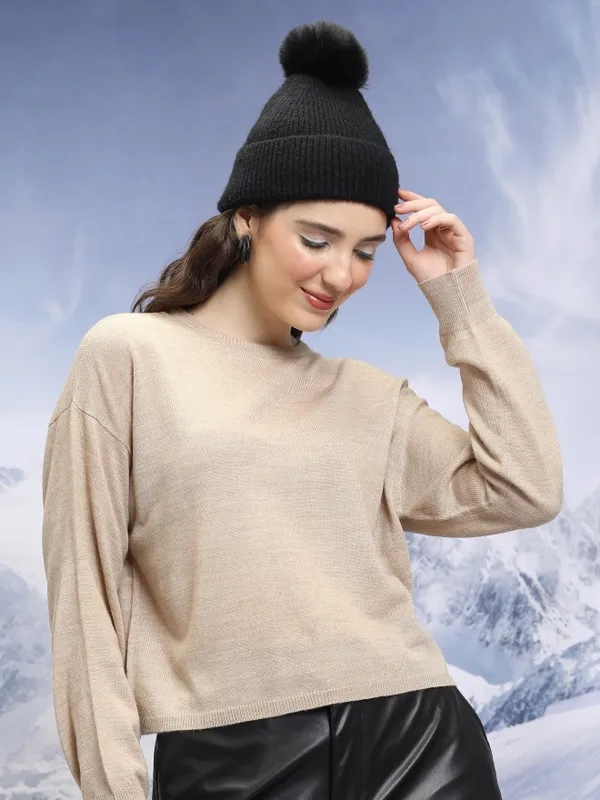 Women Solid Sweater