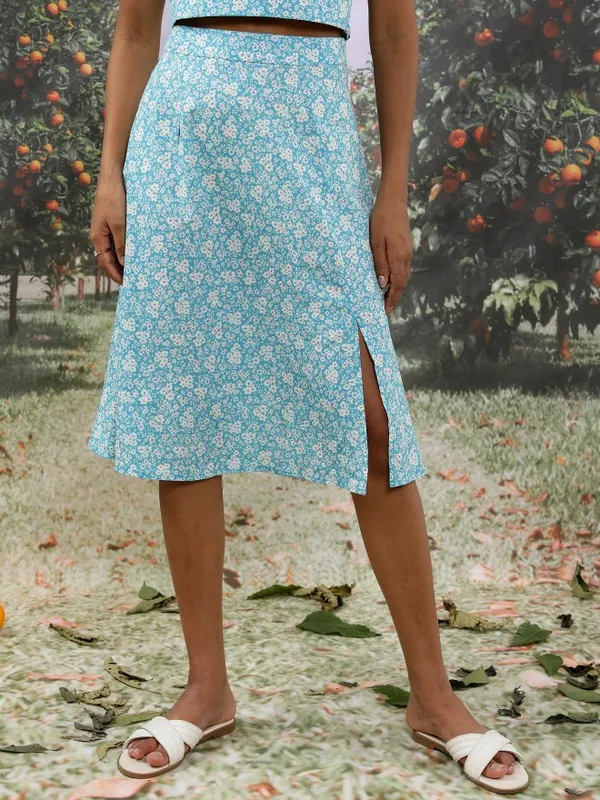  Tokyo Talkies Women Blue Co-Ords