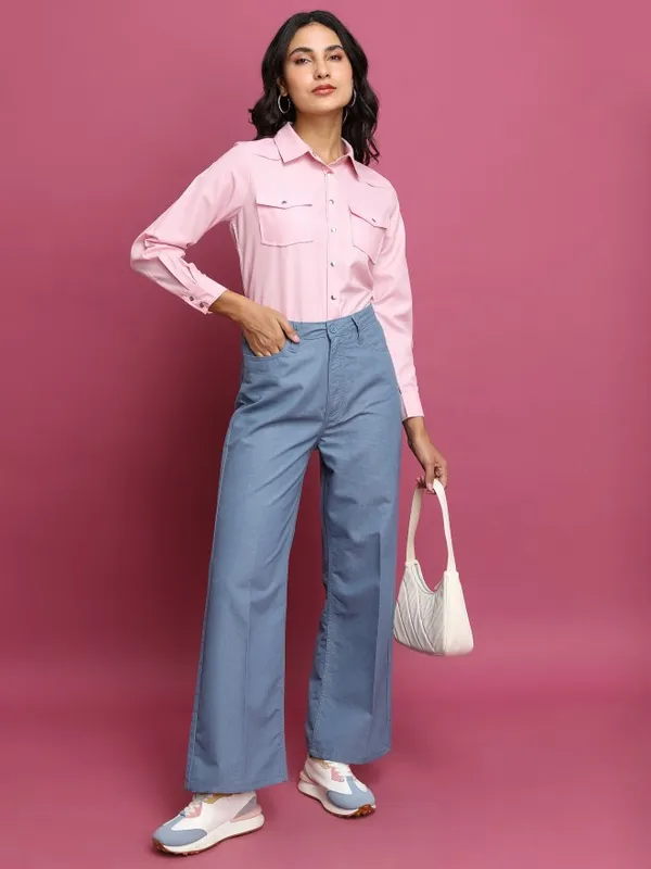 Women Solid Casual Shirt