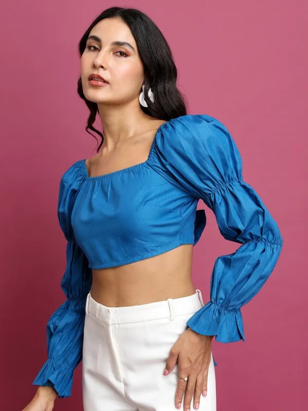 Solid Bardot Top