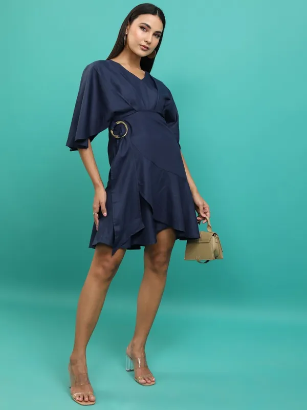 Solid Drop-waist Dress