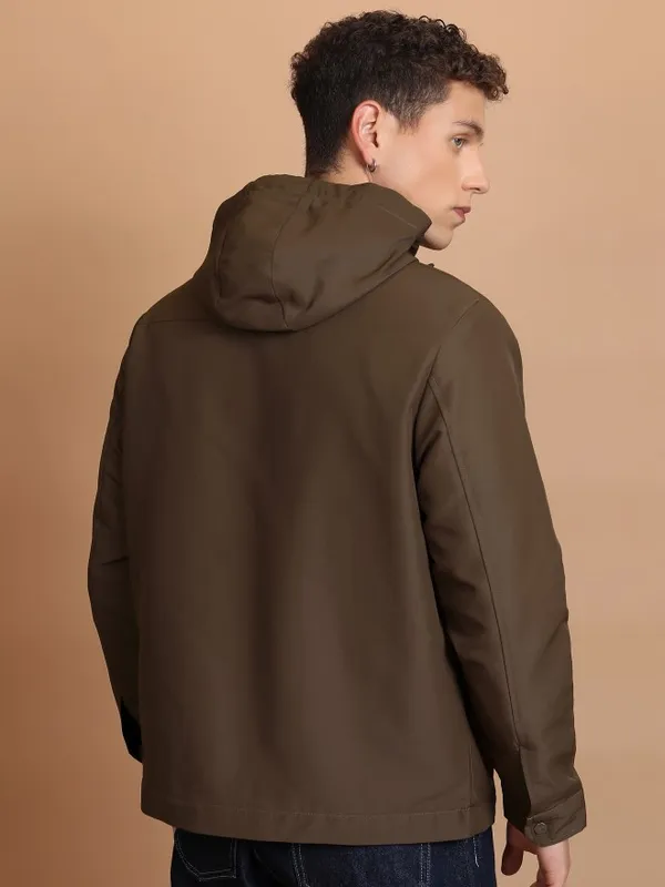 Men Solid Open Front Jacket