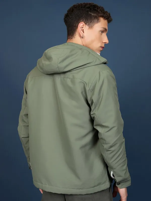 Men Solid Open Front Jacket