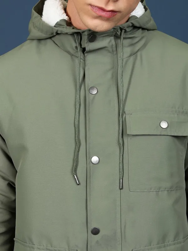 Men Solid Open Front Jacket