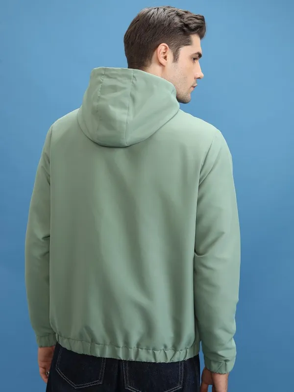 Men Solid Open Front Jacket