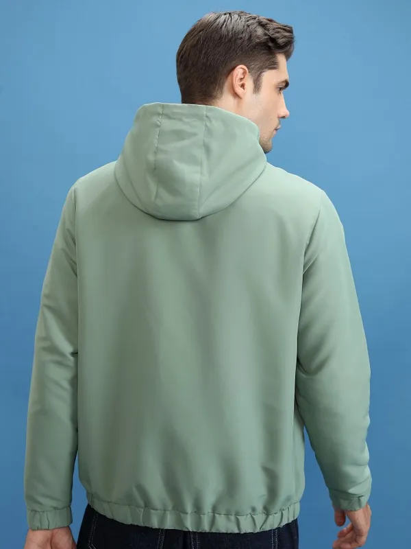 Men Solid Open Front Jacket