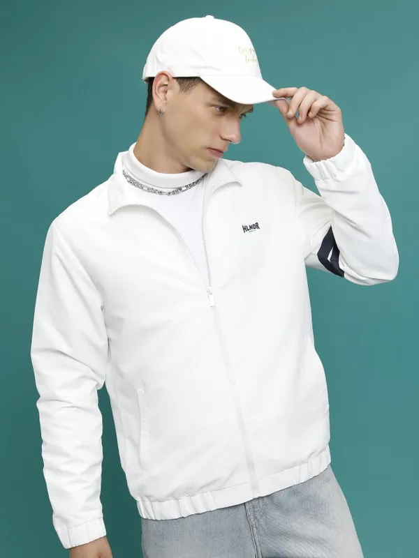 Men Solid Open Front Jacket