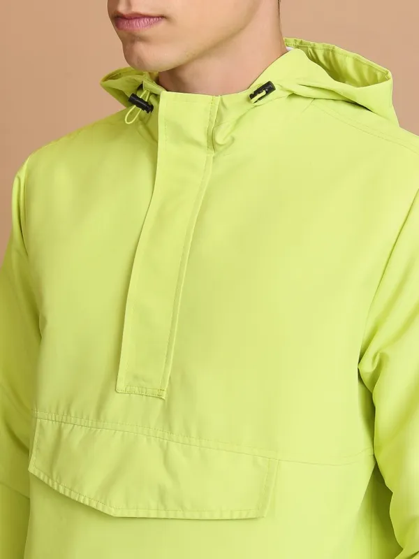  Highlander Men Green Solid Bomber Jackets