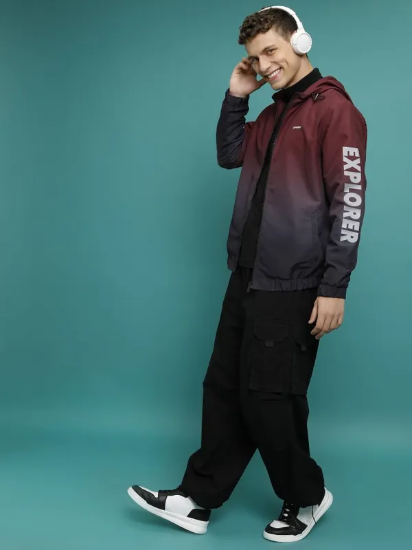 Printed Bomber Jacket