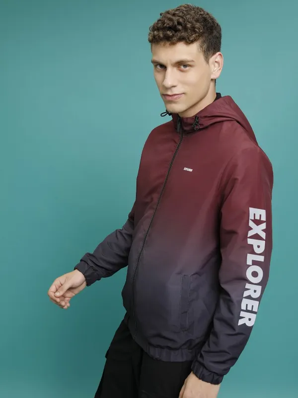 Printed Bomber Jacket