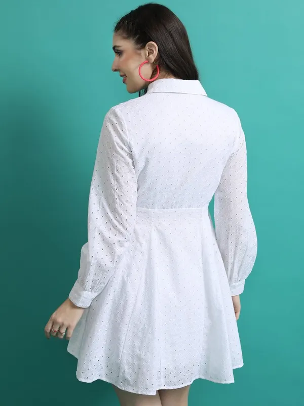 Solid Shirt Dress