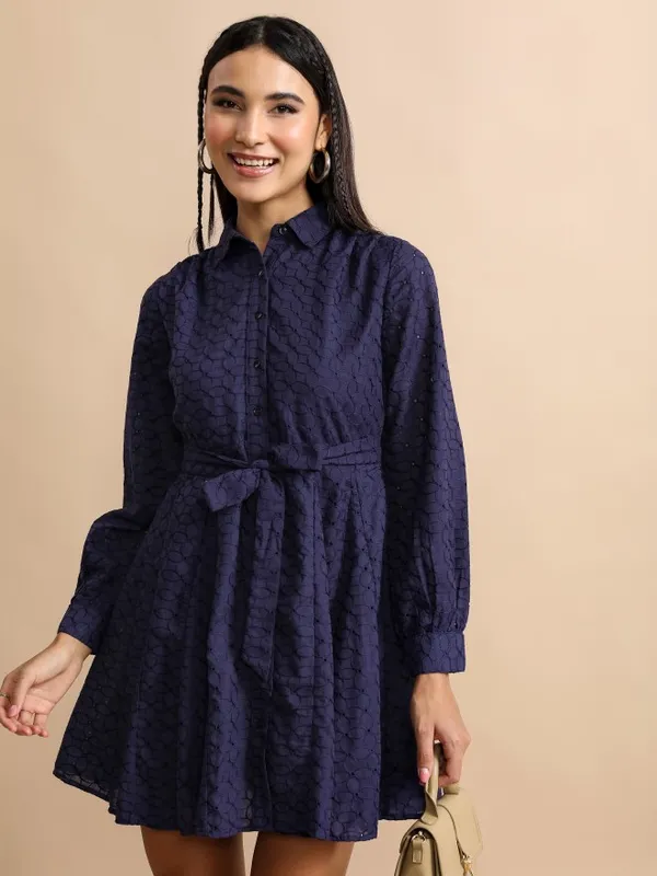 Printed Shirt Dress