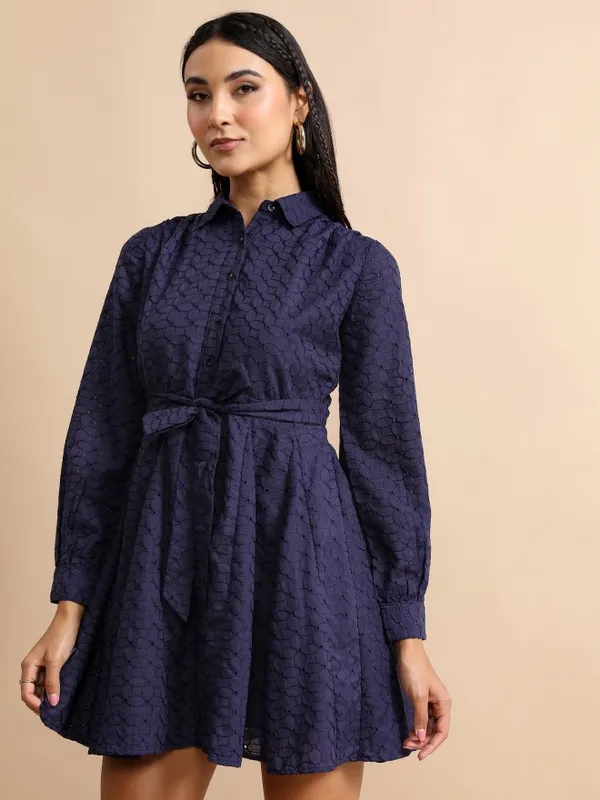 Printed Shirt Dress