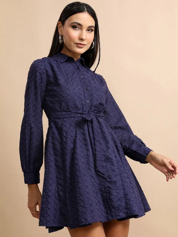 Printed Shirt Dress