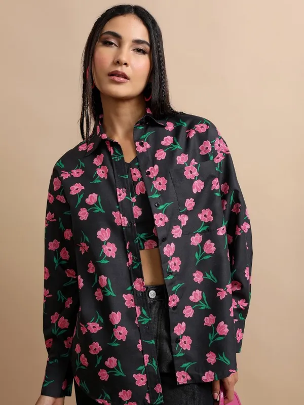  Tokyo Talkies Women Black Co-Ords