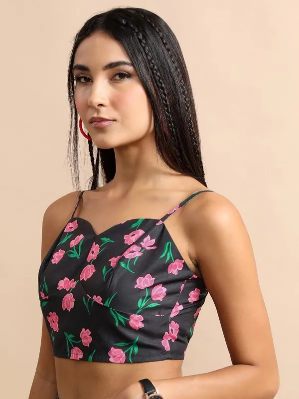  Tokyo Talkies Women Black Co-Ords