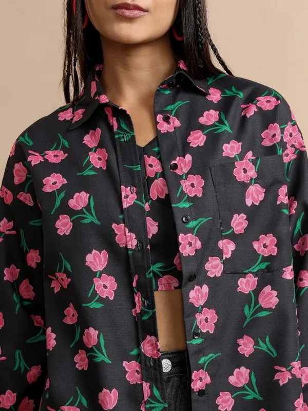  Tokyo Talkies Women Black Co-Ords