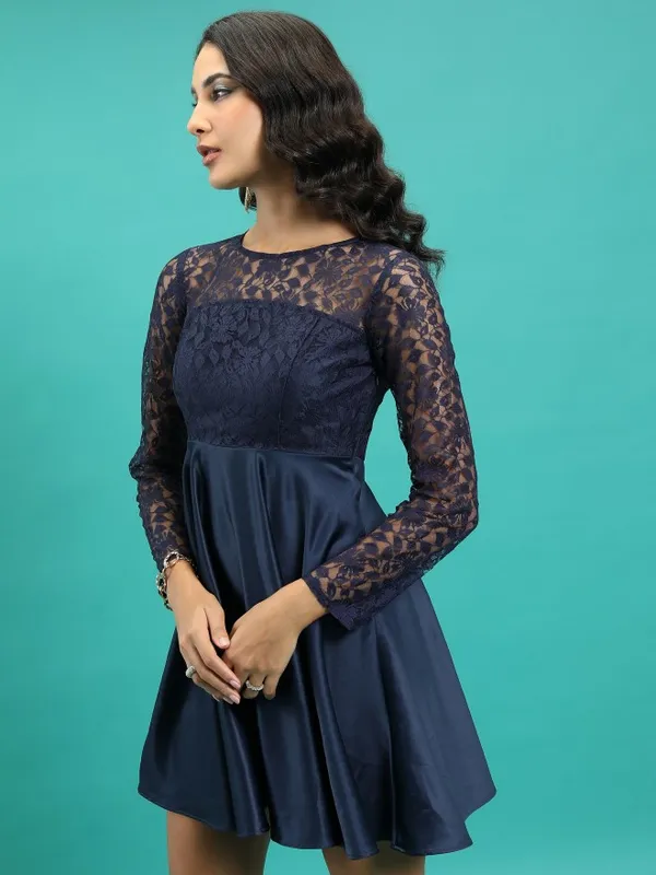Self Design Fit & Flare Dress